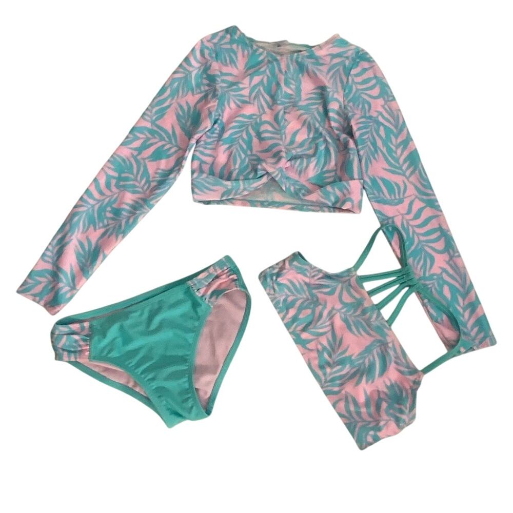 Art Class Girl's‎ 3pc Swimsuit size Medium 7/8